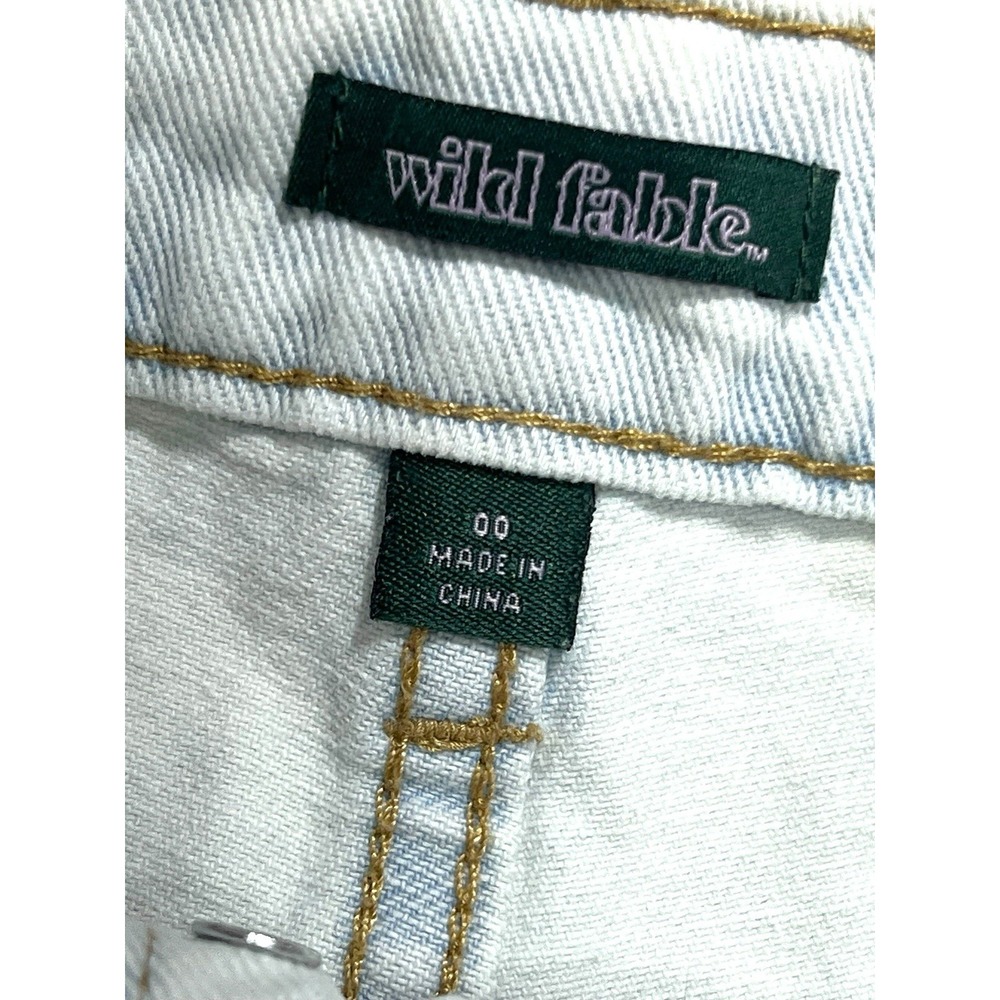 Wild Fable‎ Womens Festival Shorts High Waist Crochet Jean Short Size 00 - Picture 4 of 8